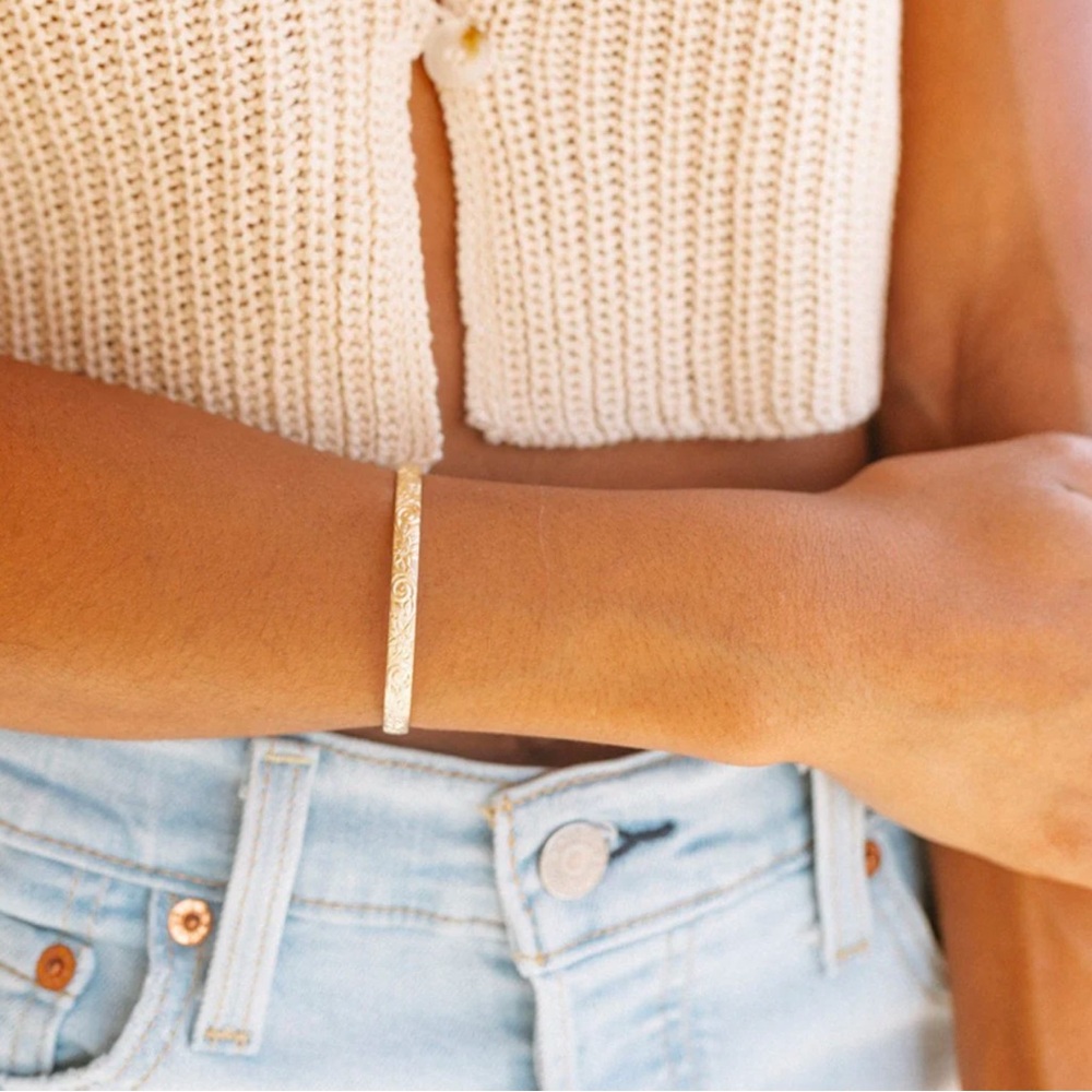 NEW Our Spare Change floral cuff
